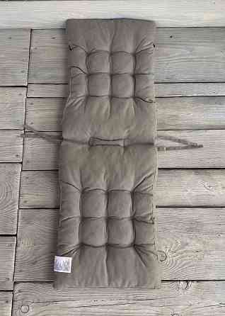 Подушка для стільців (40x120х7 см) подвійна Decorator Соро колір тауп 84-098 Київ