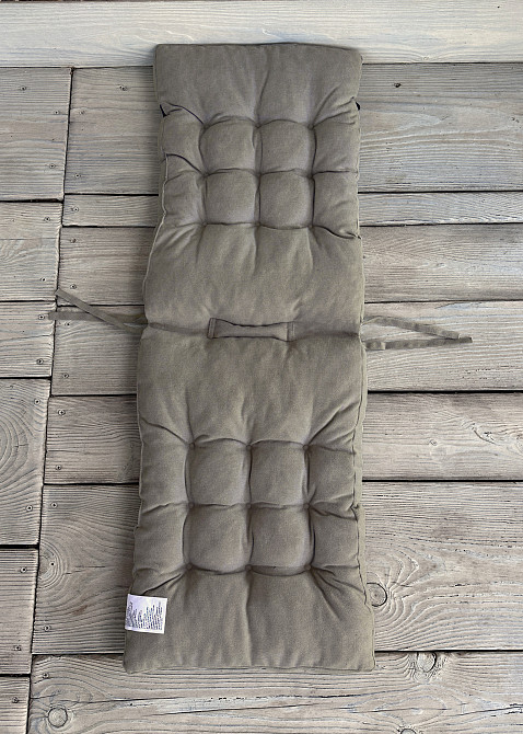 Подушка для стільців (40x120х7 см) подвійна Decorator Соро колір тауп 84-098 Київ - фото 3