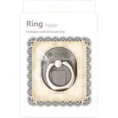 Держатель для смартфонов PowerPlant с кольцом, черный (CA910311) Винница