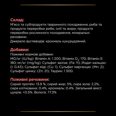 Вологий корм для кішок Purina Pro Plan Veterinary Diets DM ST/OX Diabetes Management Регулювання надходження глюкози 195 г (8445290105233) Вінниця - фото 2