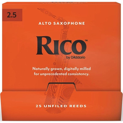 Трость для саксофона D'Addario Rico - Alto Sax #2.5 - 25 Pack (RJA0125-B25) Винница - изображение 1