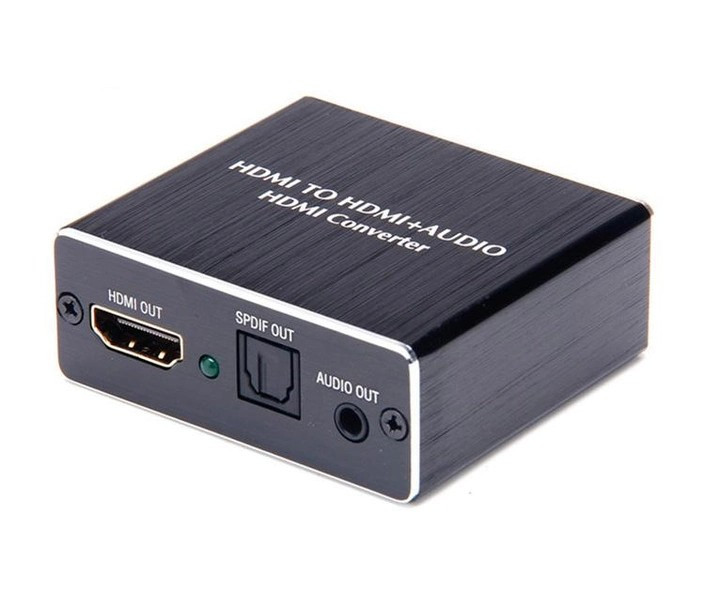 Конвертер HDMI 4K/30Hz екстрактор цифрового аудіо звуку в оптичний SPDIF + цифро-аналоговий перетвор Луцьк - фото 1
