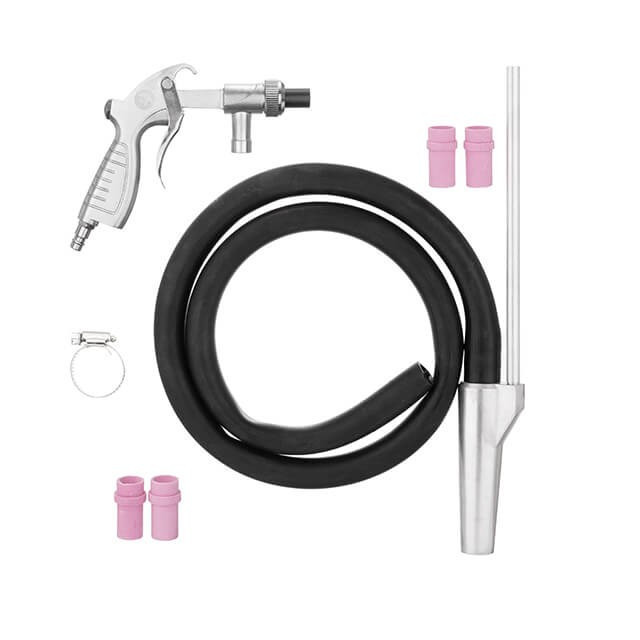 Пистолет пескоструйный со шлангом, пневматический, форсунки: металлическая - 6 мм; керамические: 4,5, 5, 6, 7 мм INTERTOOL PT-0708 Коломыя - изображение 2