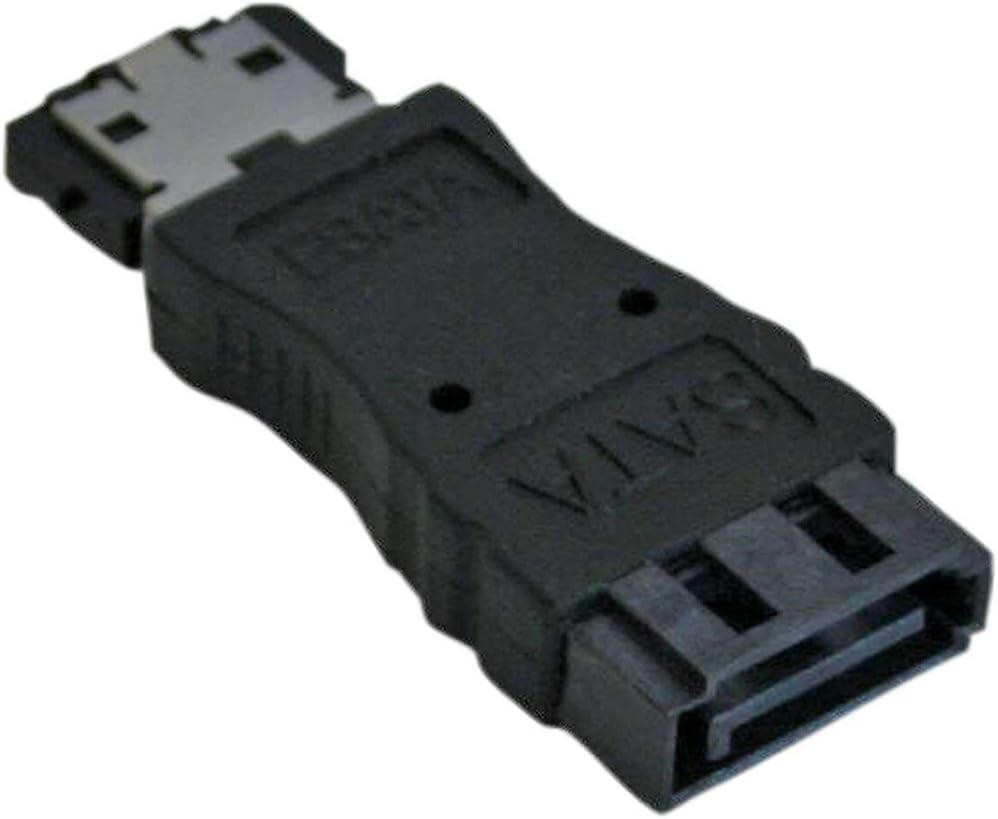 Адаптер InLine 27502 черный eSATA Male→SATA Female 7-pin для ПК/ноутбуков/консолей подключения данных Киев - изображение 2