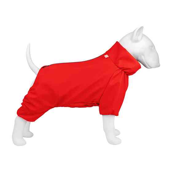 Дощовик для собак WAUDOG Clothes, водонепроникний, XS25, В 36-38 см, С 26-28 см, червоний Київ