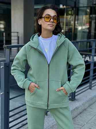 Женский спортивный костюм на флисе Оливковый 42/44 Харьков