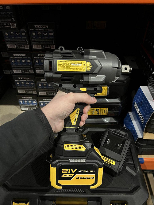 Гайковерт ударний акумуляторний ZEGOR SDPP-21BL-1600 (акум 21V 6.0Ah 1шт і зарядка) Київ - фото 3