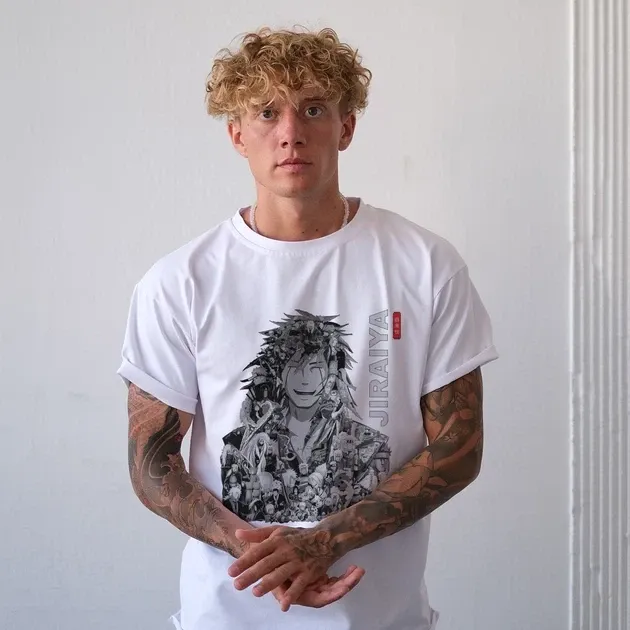 Футболка для подростка мальчика с принтом Наруто Джирайя Манга Размер 160 Anime10344 Днепр - изображение 3