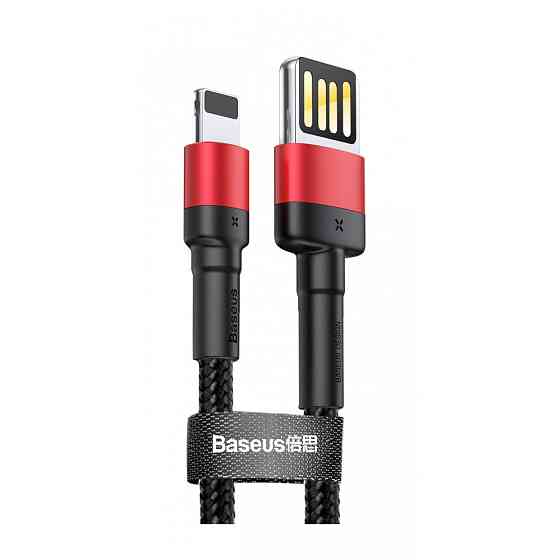 Кабель Baseus Cafule Lightning Special Edition 2.4A 1м червоний/чорний Львів