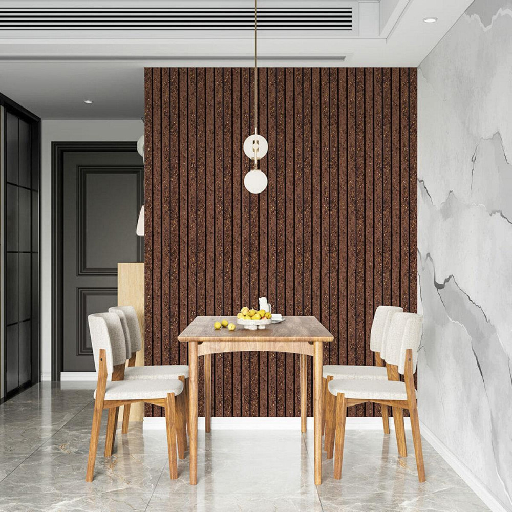 Рейка декоративна PS 2900х120х12мм Темно-коричневий із золотими вкрапленнями SW-00001737 Київ - фото 7