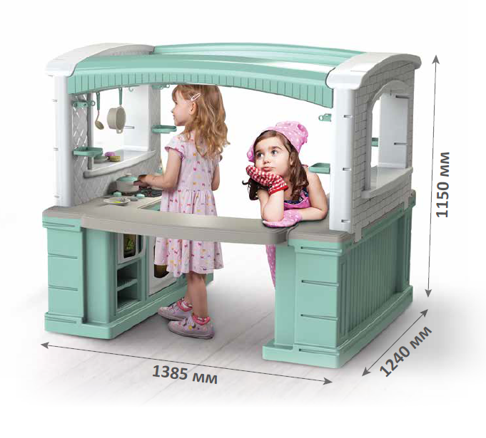 Велика дитяча ігрова кухня з двома ігровими панелями Doloni 01480/21 Київ - фото 2