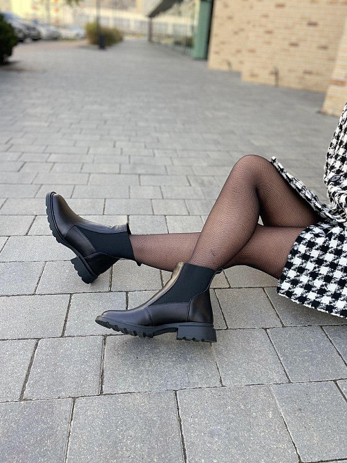 MILLI GOLD Черевики жіночі MILLI GOLD чорні натуральна шкіра висота 13 см (5236) 38р.39р.40р. Коломия - фото 9