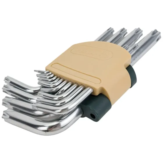 Набір ключів TORX Г-подібних довгих з отвором 15 предметів (Т6Н, T7H, T8H, T9H, Т10Н, Т15Н, Т20Н, Т25Н, Т27Н, Т30Н, Т40Н, Т45Н) Одеса