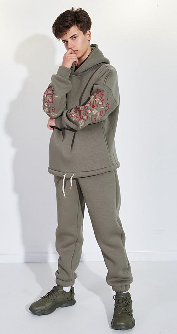 Теплий костюм з українською вишивкою (164 см) Київ - фото 5