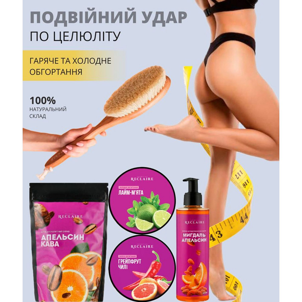 Масажний комбінований антицелюлітний комплекс Reclaire cosmetics Київ - фото 15