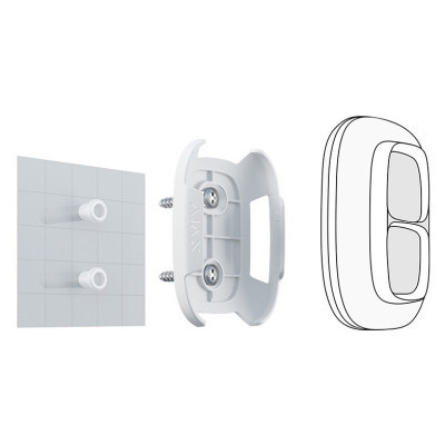 Аксессуар для охранных систем Ajax DoubleButton Holder біла Винница - изображение 2