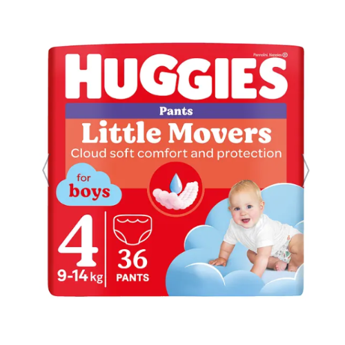Підгузки-трусики для хлопчиків Huggies Little Movers Pants 4 (9-14 кг) Київ