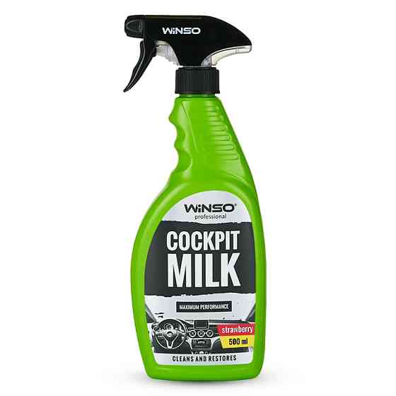 Полироль-молочко для приборной панели Winso Cockpit Milk Professional Клубника 500мл Львов