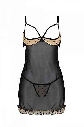Эротический пеньюар Passion MARINA CHEMISE, XXL/XXXL, beige Sex Aura Киев