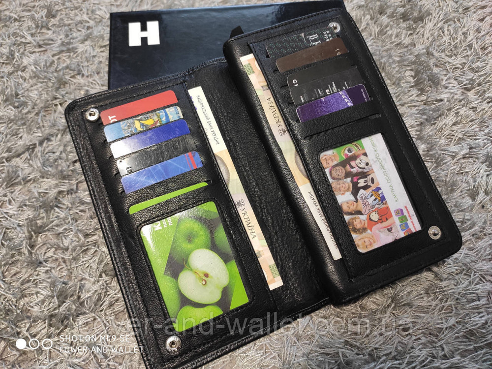 Кожаный мужской кошелек клатч на молнии и кнопках Marco Coverna M 141 Киев - изображение 3