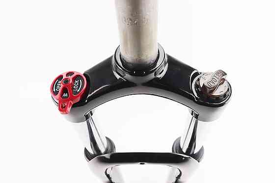 Вилка 24" амортизаційна, без різьби 1-1/8" (28,6мм), шток 260мм, з ходом 70мм, V/Disk-brake, Lockout, чорна LJ-536M Київ