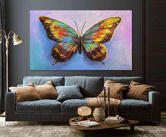 Картина холст в гостиную / спальню  Метелик      MLP_58 70x140 см Киев