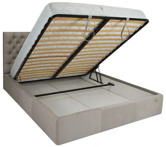 Кровать Cambridge Comfort 120 х 190 см Amore 31 С подъемным механизмом и нишей для белья Серый Киев