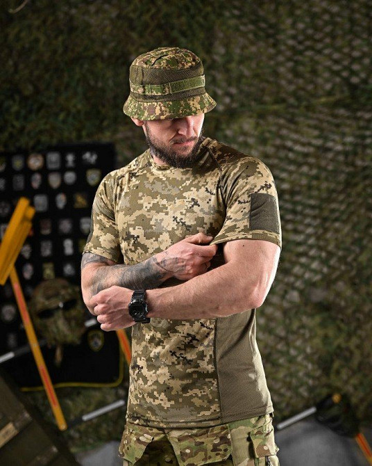 Тактична терморегулююча футболка AXEL піксель Одеса - фото 12