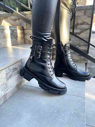 Черевики жіночі M.KRAFT чорні натуральна шкіра зима висота 15см (4285) 37р.38р.40р. Коломыя