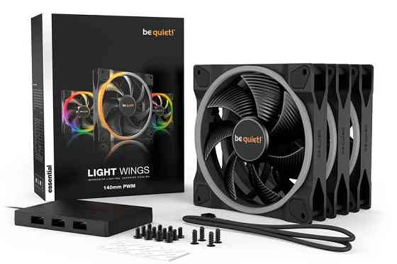 Вентилятор be quiet! Light Wings 140mm PWM Triple Pack (BL078) ( 29079 ) Харьков