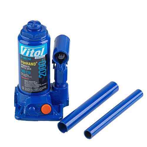 Гидравлический телескопический домкрат 2т Iron Hand IH-148276D, высота подъема 148-276 мм, вес 2,4 кг, картонная упаковка Харьков