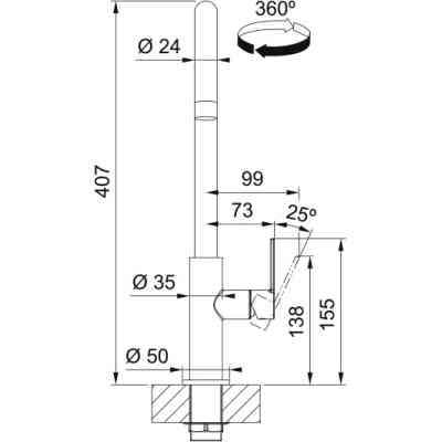 Смеситель Franke Maris Slim J (115.0728.386) Винница