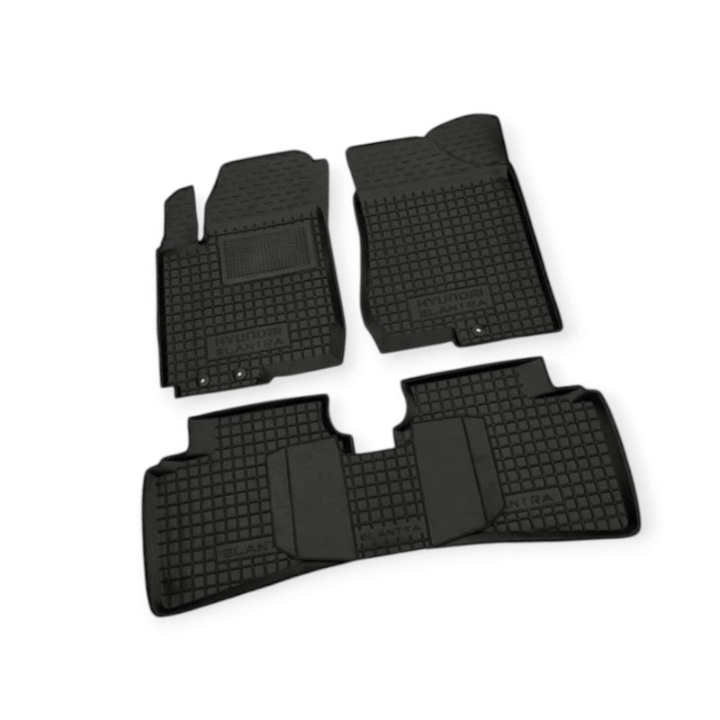 Коврики салона Hyundai Elantra (2006-2010), Kia Cerato (2009-2012), Kia Ceed, Hyundai i30 (2006-2012) борт 2,5 см, с перемычкой Мукачево - изображение 1