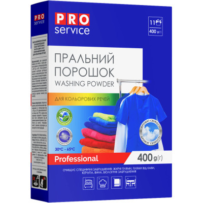 Стиральный порошок PRO service Professional Для цветных вещей 400 г (4823071664188) Винница - изображение 1