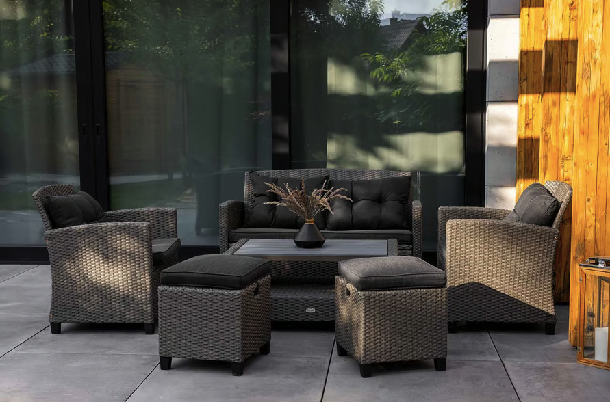 Набір садових меблів Di Volio Firenze сірий/графітовий Киев - изображение 6