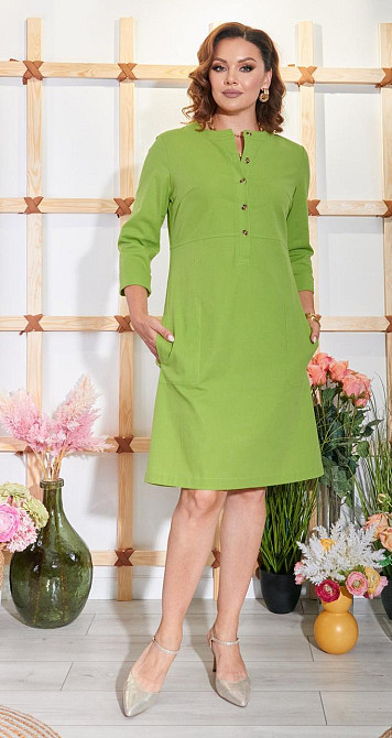 Лаконічне плаття з льону (46) Київ - фото 1