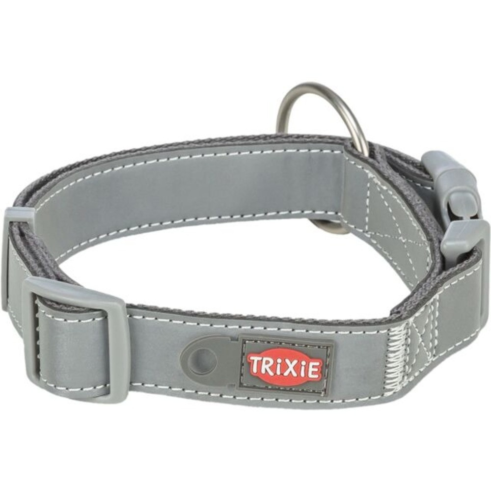 Ошейник Trixie для собак Premium Reflect светло отражающий графит размер S-M 30-45 см/20 мм Киев - изображение 1