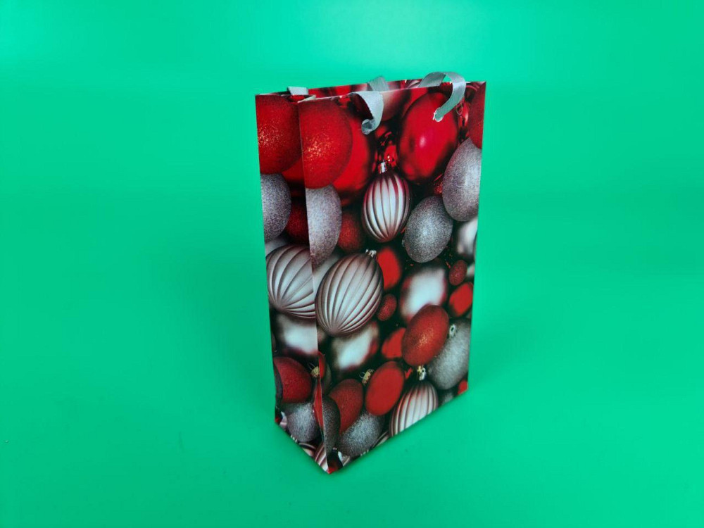 Пакеты новогодние ,бумажные ,подарочные , Малый 11/18/5  - -023 (12 шт) Харьков - изображение 1