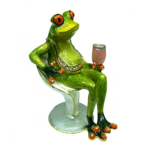 Скринька під Фаберже Жаба на стільці Київ - фото 1