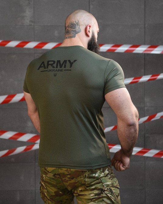 Тактична потоотводящая футболка SABUR АРМІЯ ОЛИВА ВТ6727 Одеса - фото 3