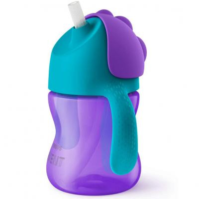 Поїльник-непроливайка Philips AVENT з трубочкою 210 мл 9 міс+, бузковий (SCF796/02) Вінниця - фото 1