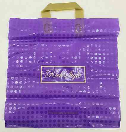 Пакет с петлевой ручкой 40*40 Горох фиолет (25 шт) Харьков