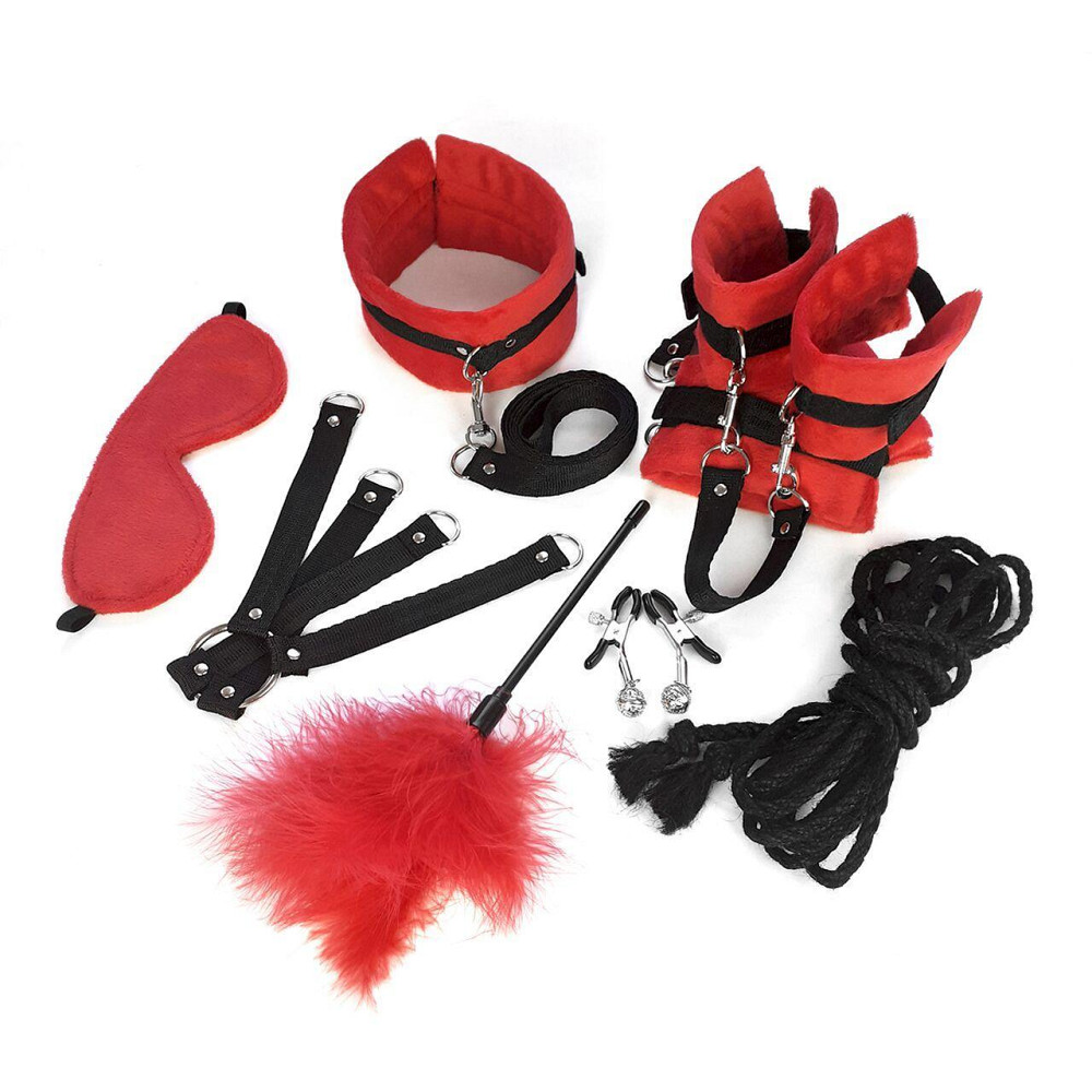 BDSM-набір Art of Sex – Soft Touch BDSM Set, червоний, 9 предметів Sex Aura Київ - фото 2