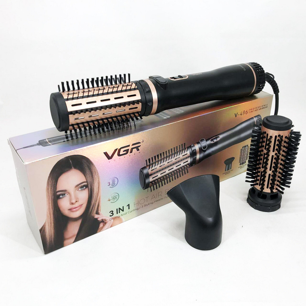 Професійний фен-гребінець з іонізацією VGR, Жіночий професійний фен для укладання волосся GS-31 Львів - фото 9