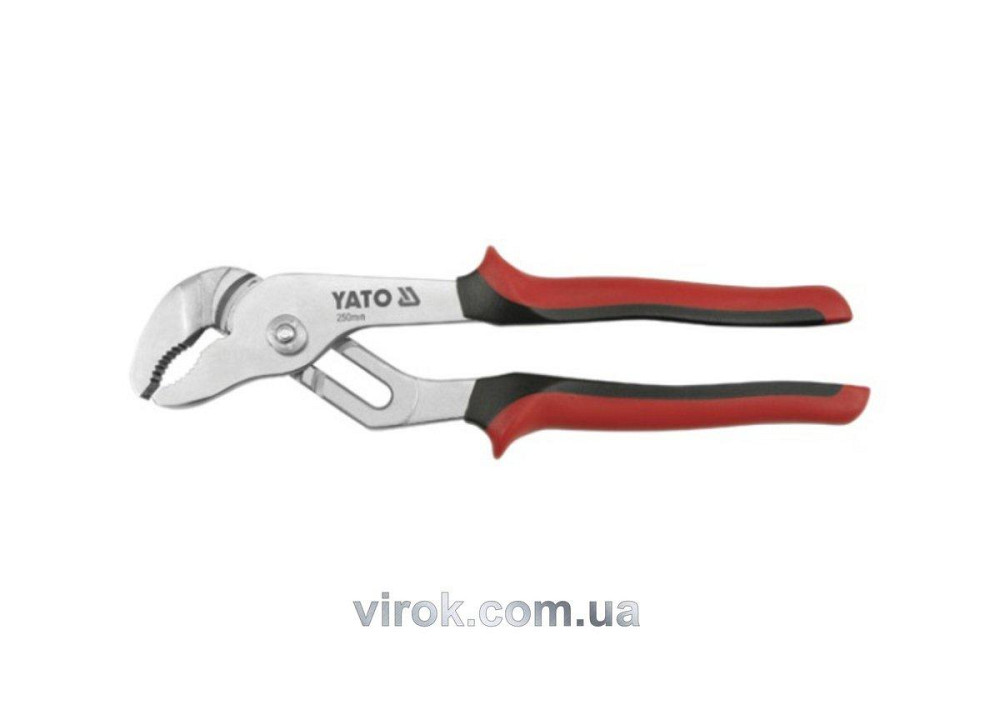 Кліщі переставні YATO : нікельовані, L= 250 мм [6/36] Одеса - фото 1