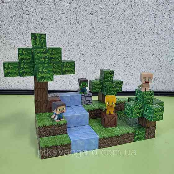 Магнітний конструктор майнкрафт 106 магнітних блоков водоспад Dream World LZCK 018 Хмельницький