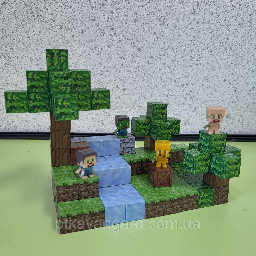 Магнитный конструктор майнкрафт 106 магнитных блоков водопад Dream World LZCK 018 Хмельницкий - изображение 1