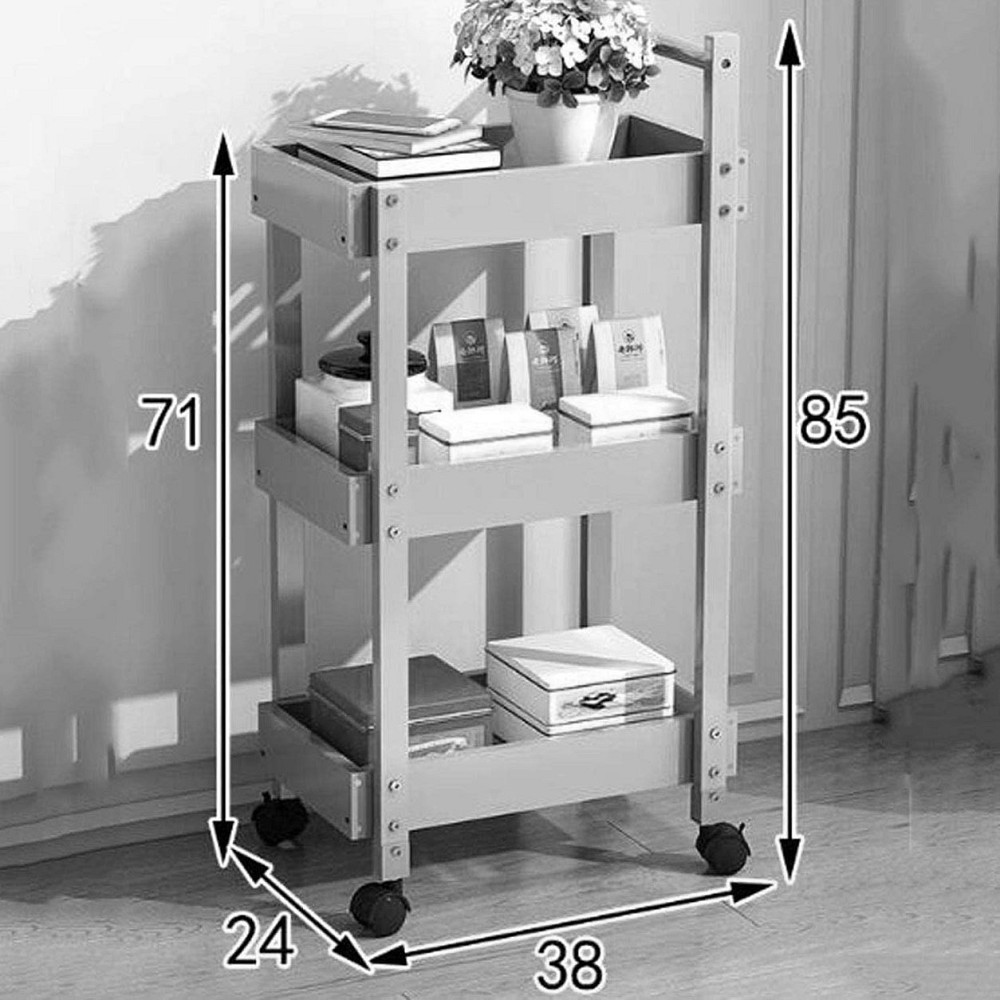 Етажерка для ванної на коліщатах "Дівара" палісандр Миколаїв - фото 2