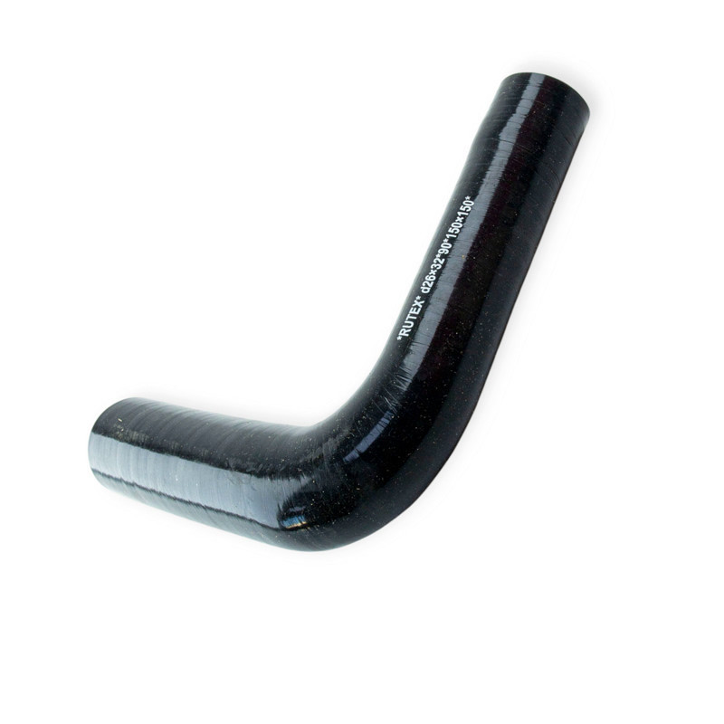 Патрубок кут d-26-d32 L-150*150 90град. силікон універсальний Мукачево - фото 1