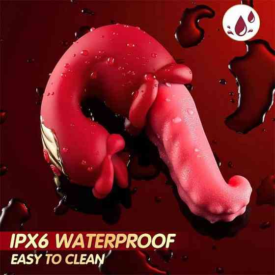 Двойной вибратор язык Vibratex 10 режимов вибрации и 10 режимов лизания Винница